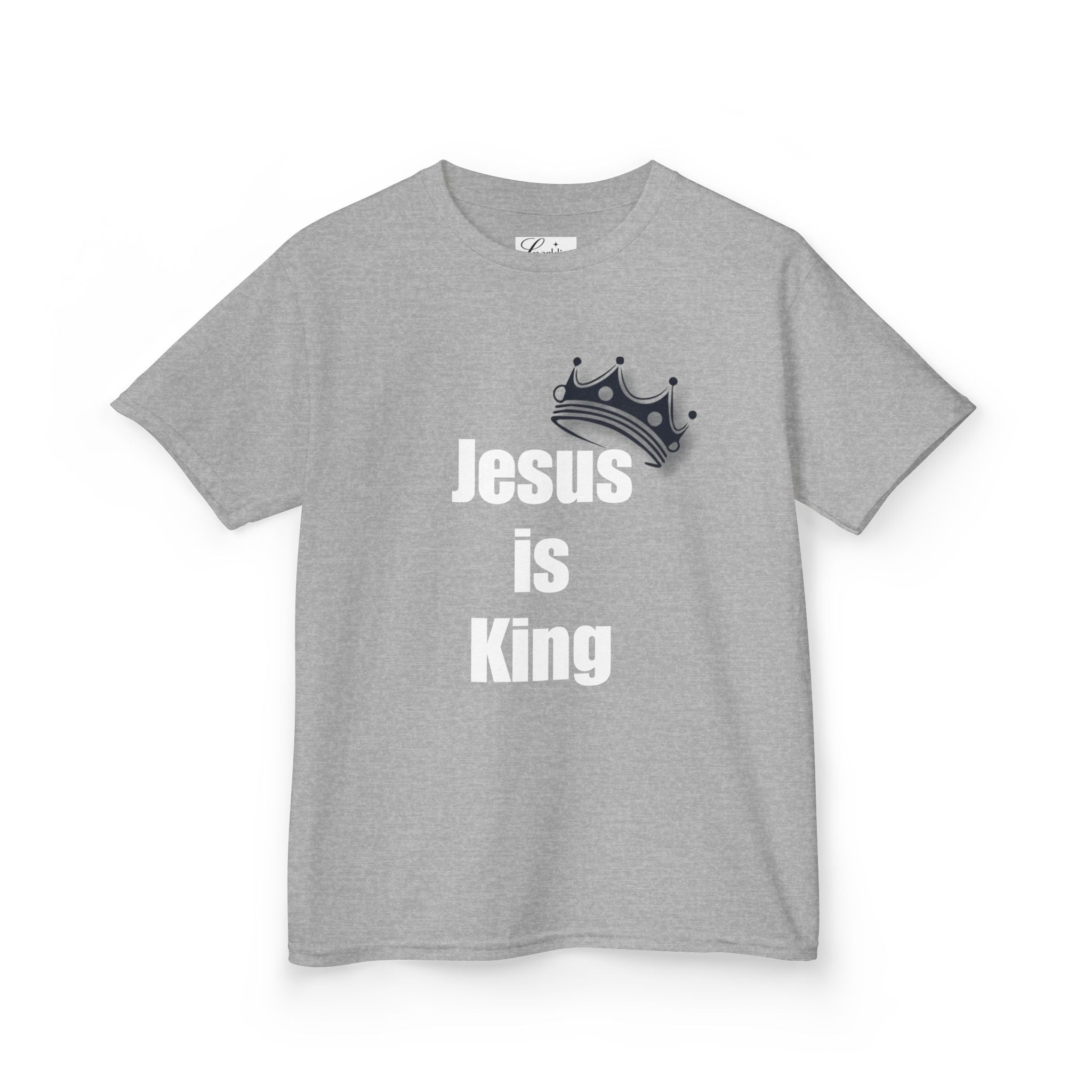 Kids Crown T‑Shirt — Small Silver Crown Graphic Tee for Boys & Girls
