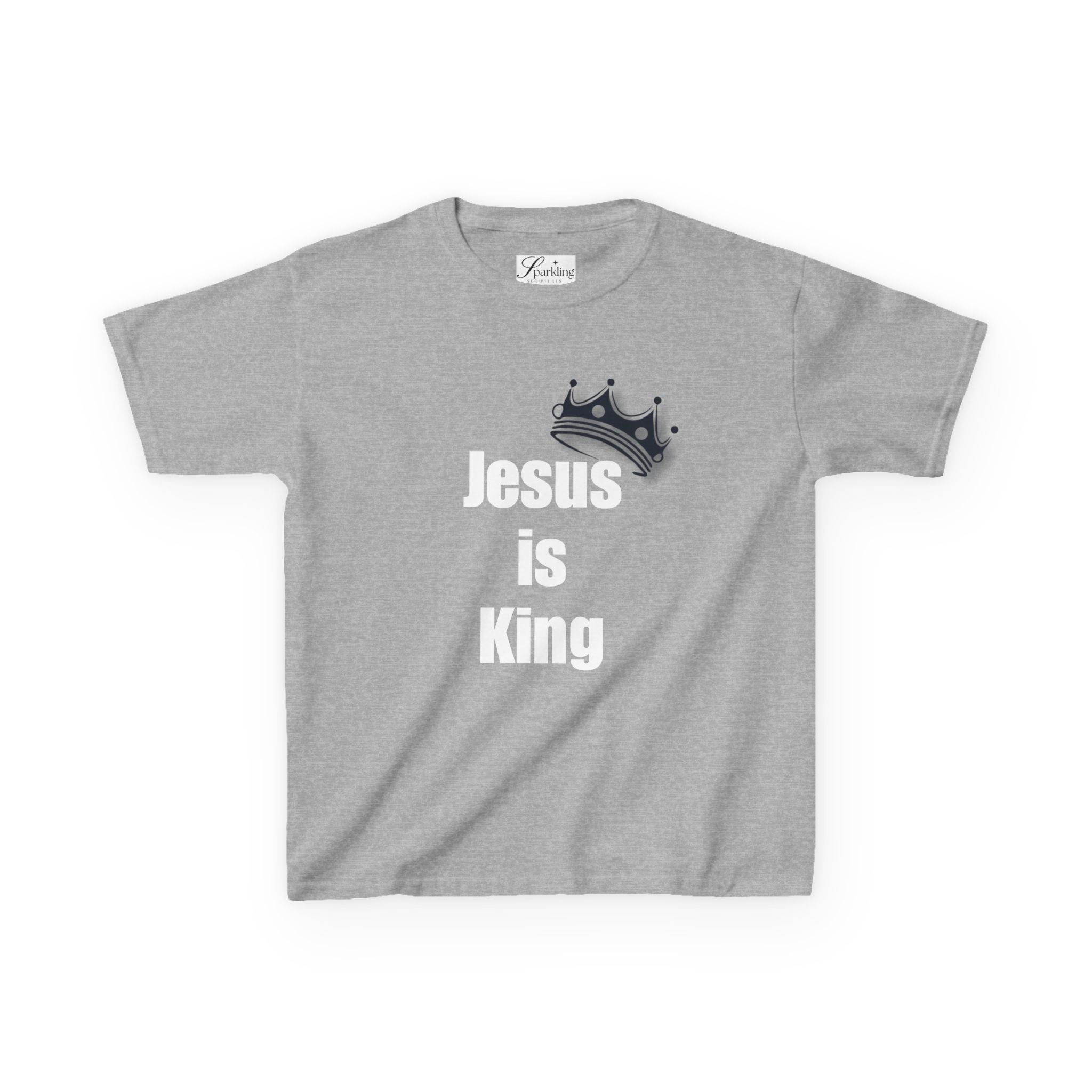 Kids Crown T‑Shirt — Small Silver Crown Graphic Tee for Boys & Girls