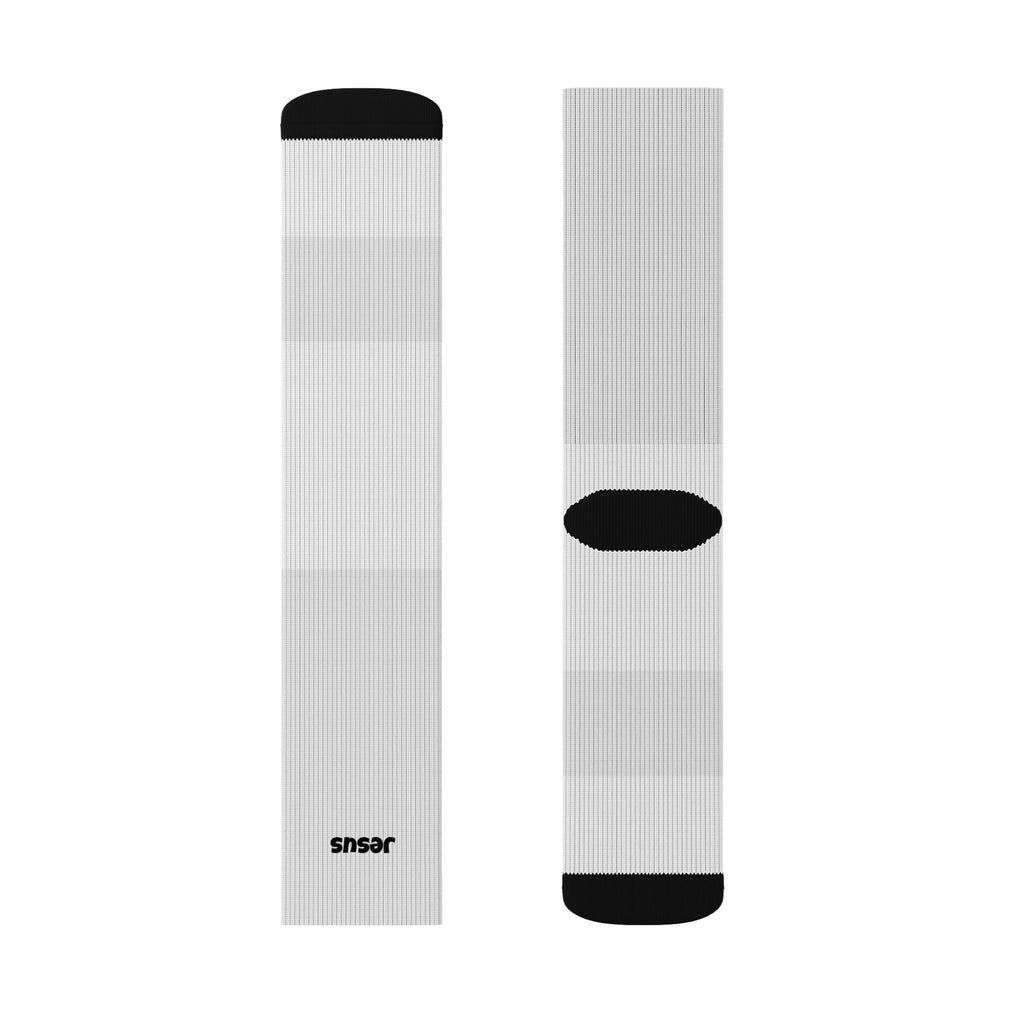 Galaxy Watercolor 'Jesus' Crew Socks – Sublimation Christian Socks