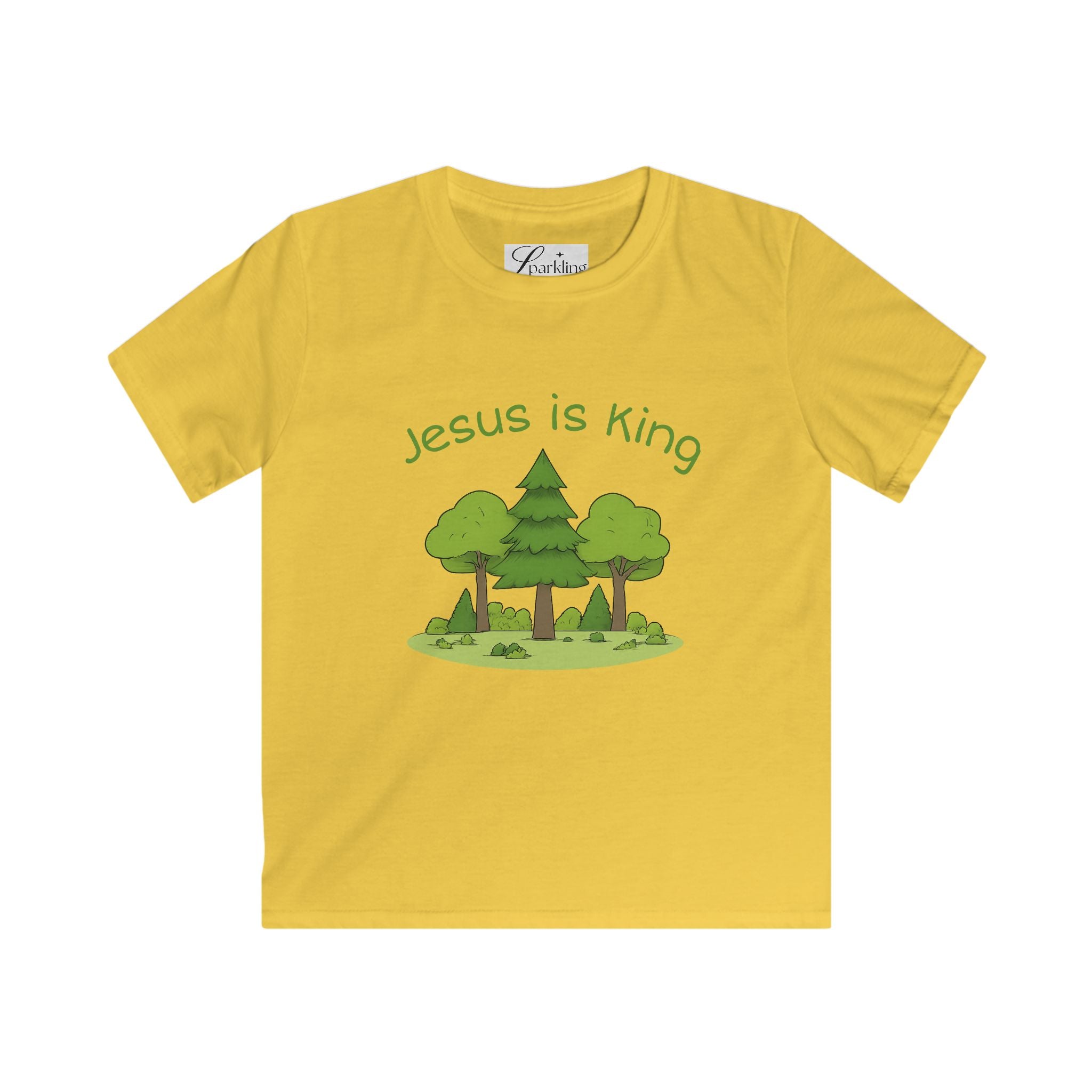 "Jesus Is King" Woodland Tee