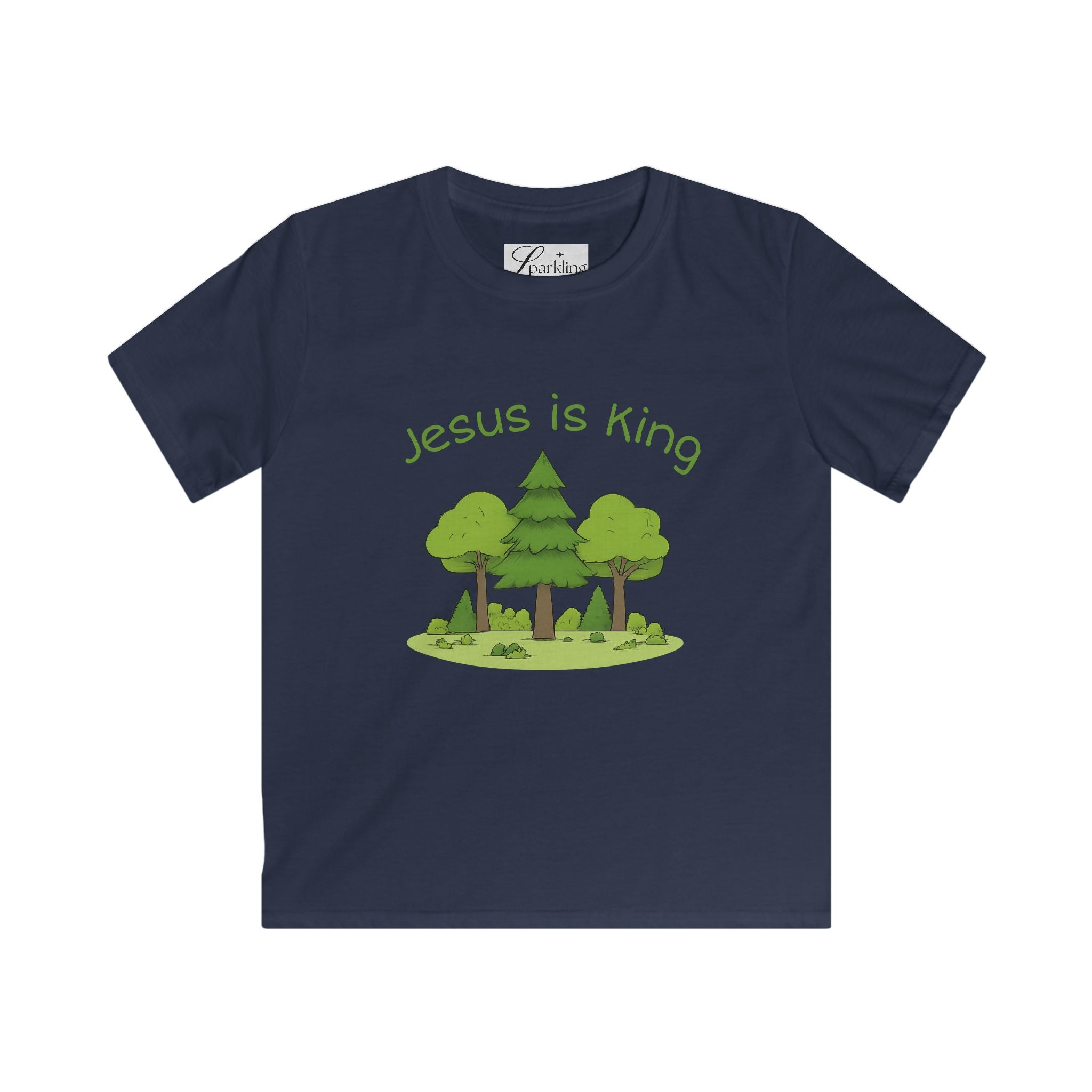"Jesus Is King" Woodland Tee