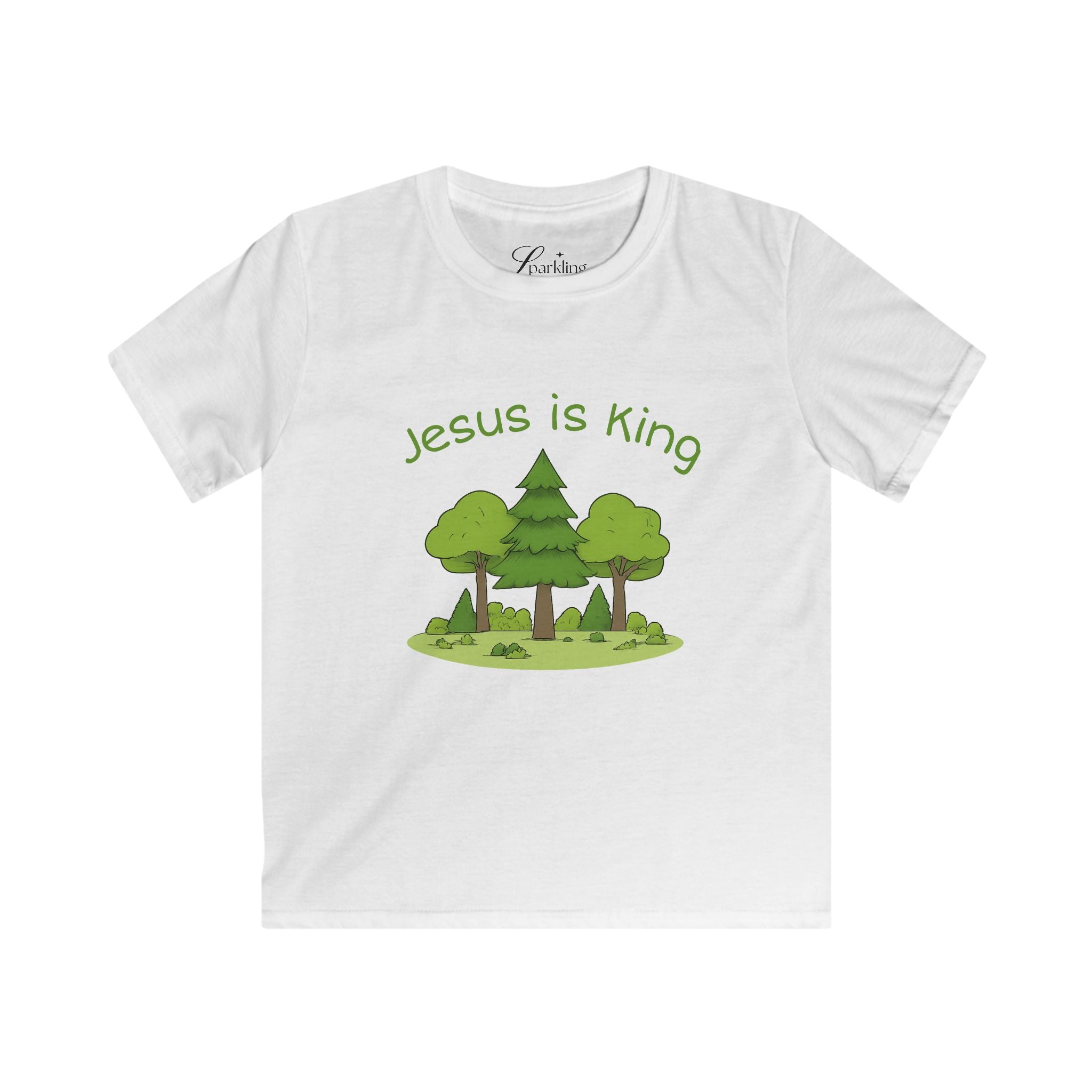 "Jesus Is King" Woodland Tee