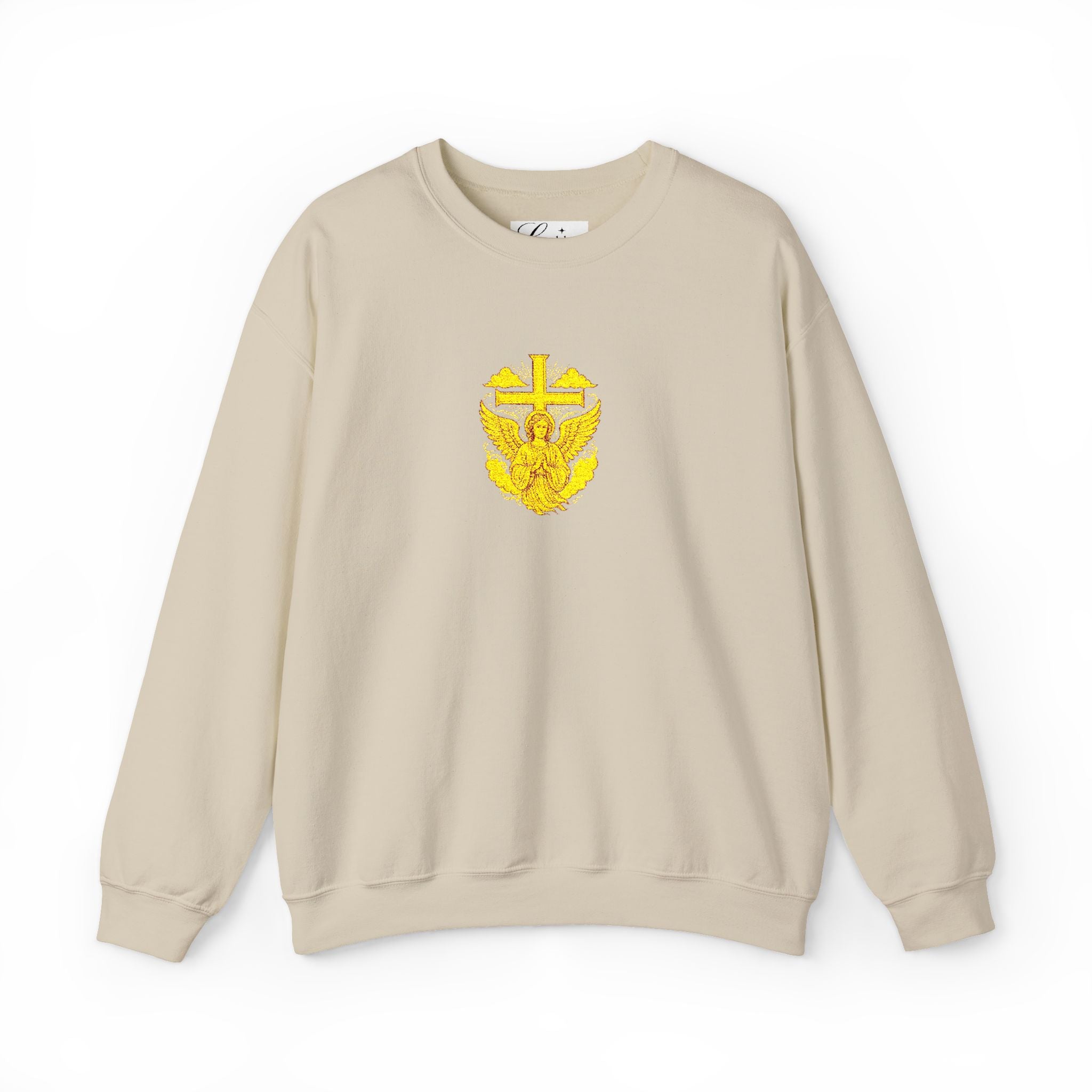 Yellow Embroidered Sweatshirt