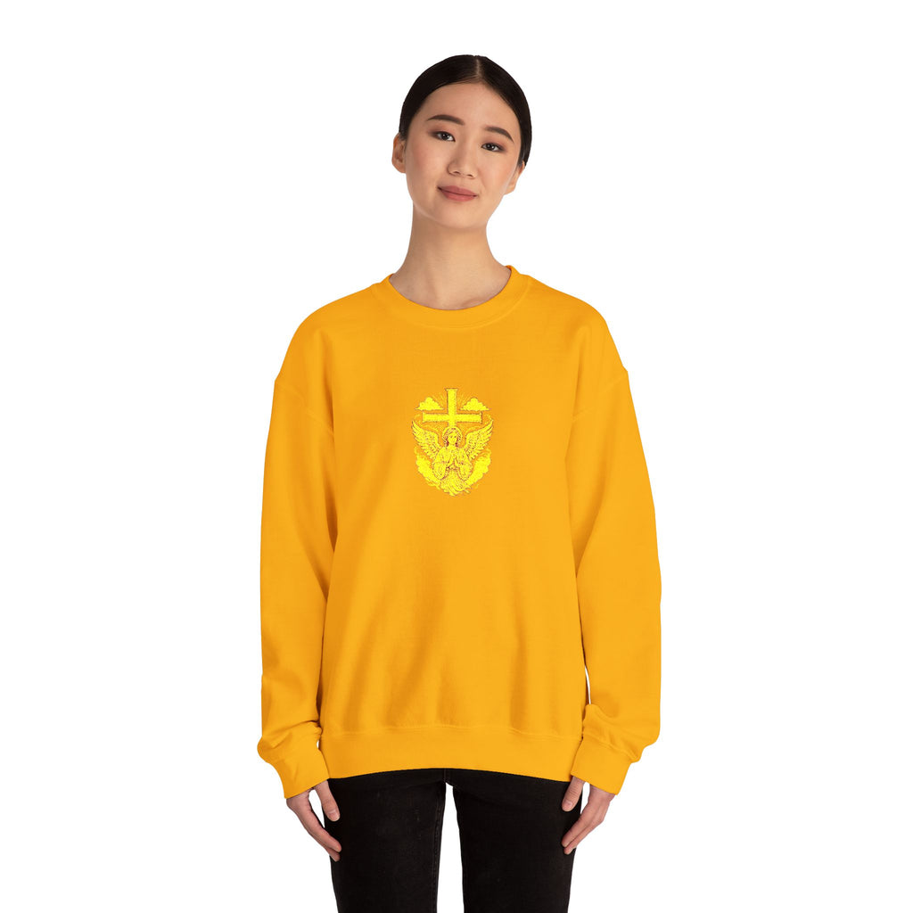 Yellow Embroidered Sweatshirt