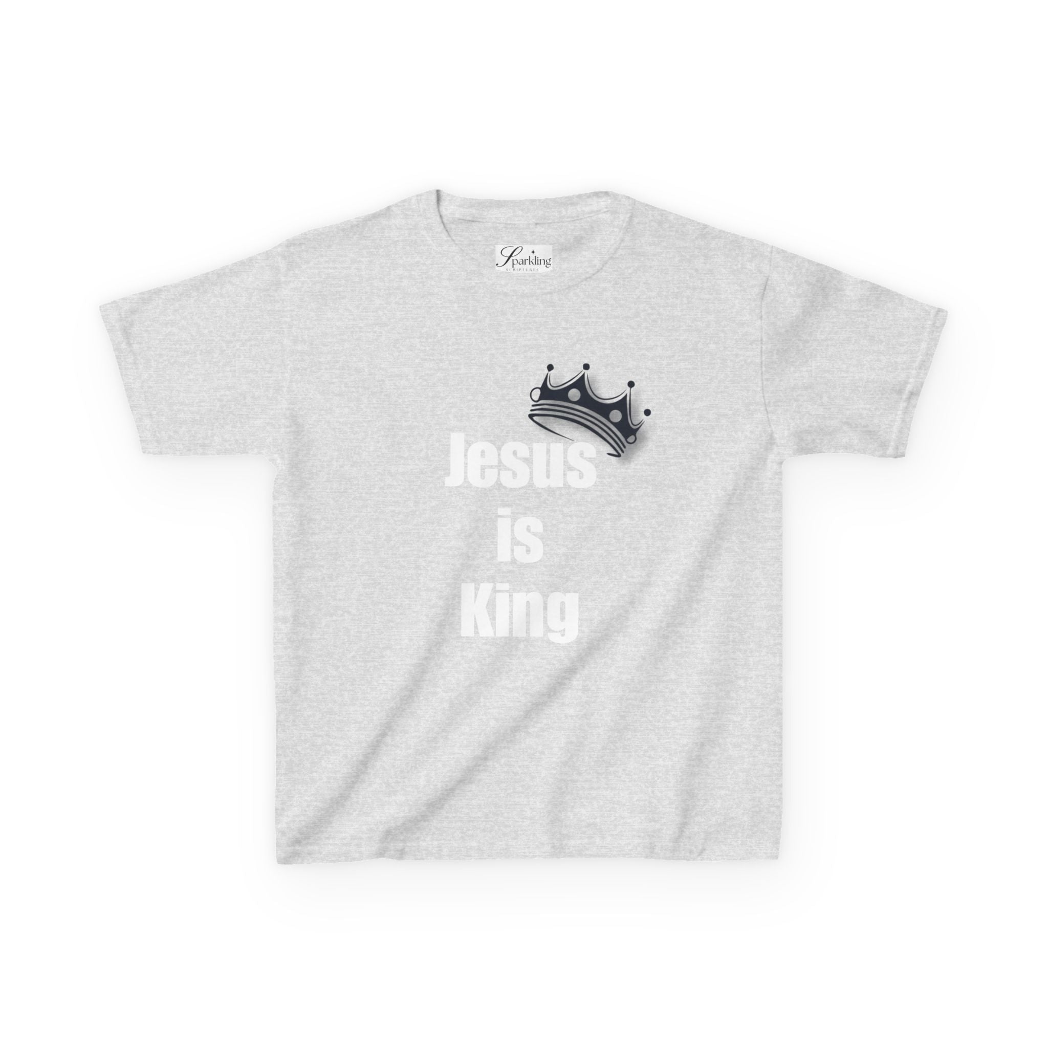 Kids Crown T‑Shirt — Small Silver Crown Graphic Tee for Boys & Girls